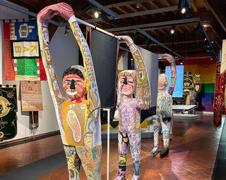 Klaas Rommelaere's works are on display at the Zeeuws Museum as part of the 'Protest Procession Parade' exhibition. Klaas Rommelaere's works are on display at the Zeeuws Museum as part of the 'Protest Procession Parade' exhibition.